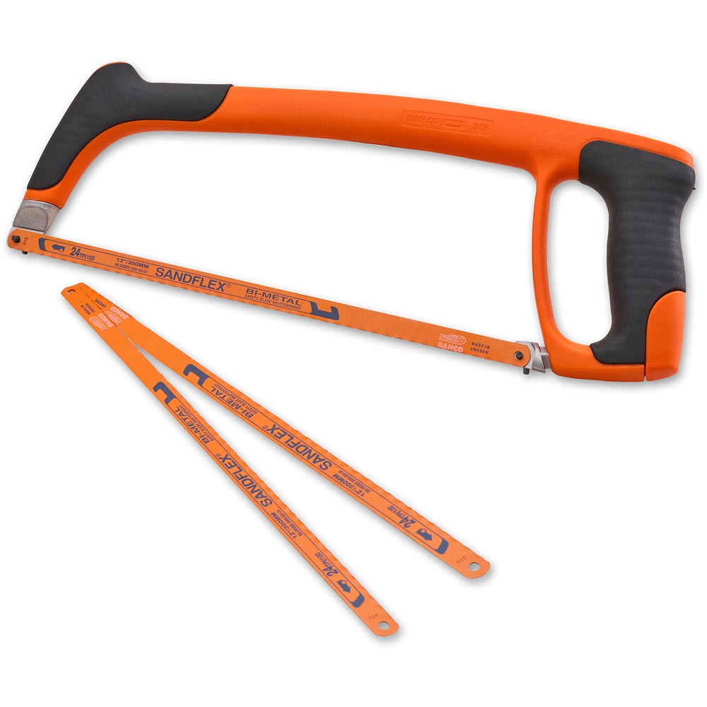 Bahco 319 Hacksaw Frame 300mm(12") 3 Extra blades