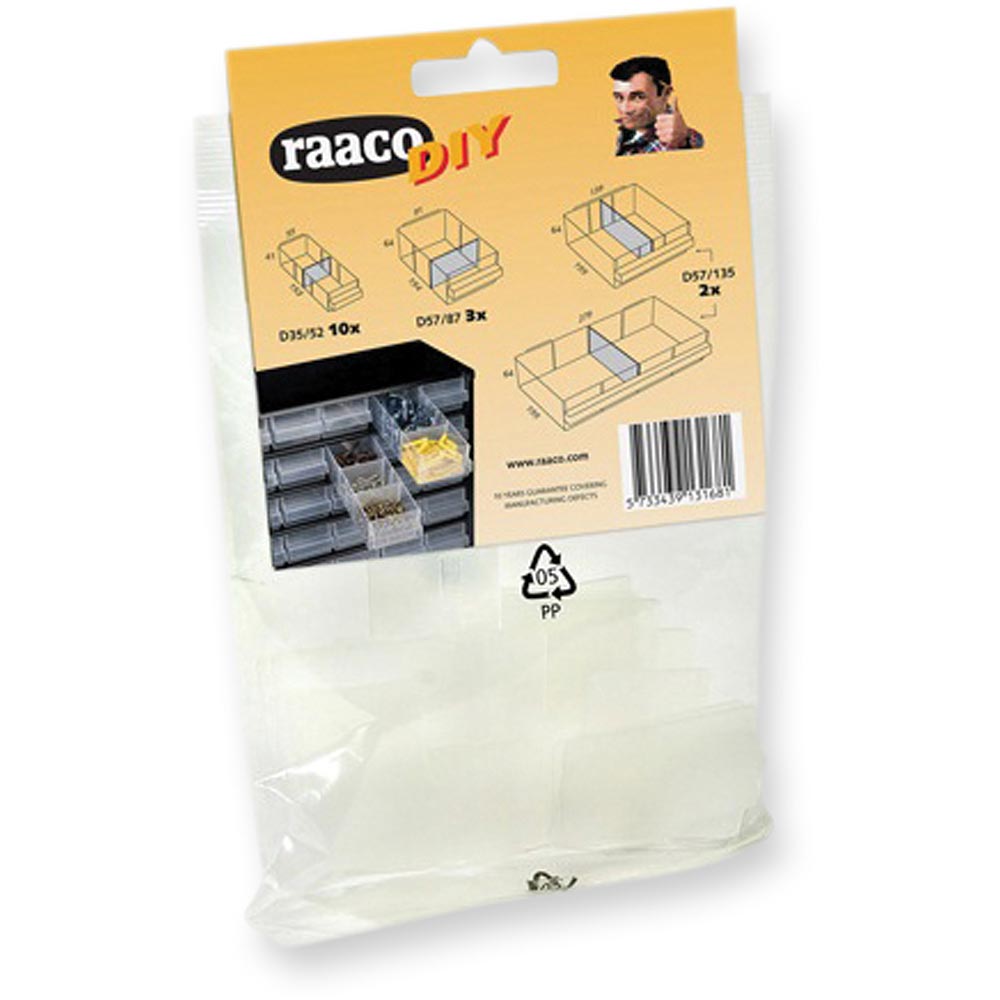 Raaco Mixed Bag Of Cabinet Drawer Dividers