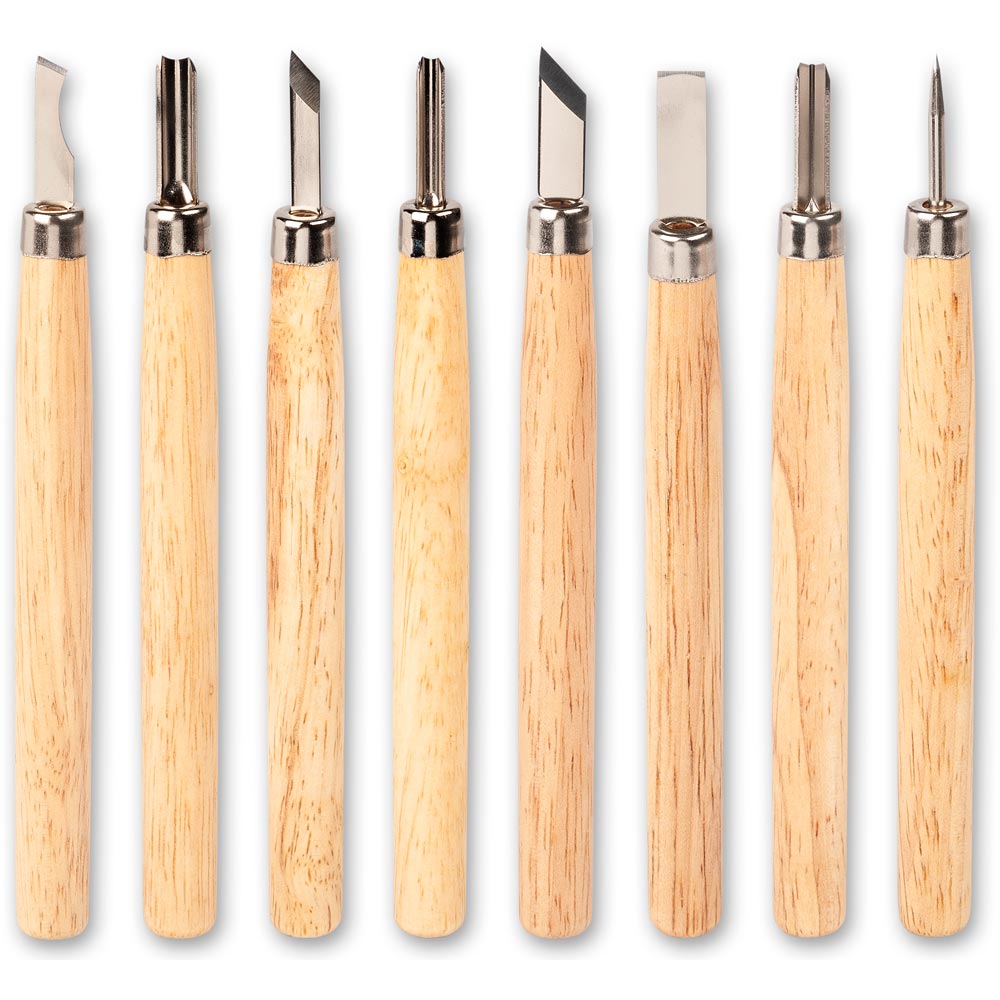 Axminster 8 Piece Detail Carving Tool Set
