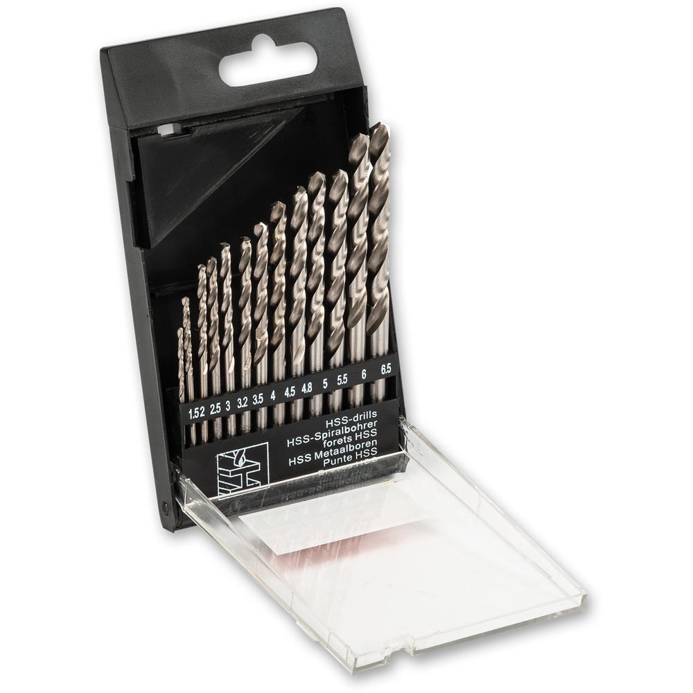 Axminster 13 Piece High Speed Steel Ground Drill Bit Set