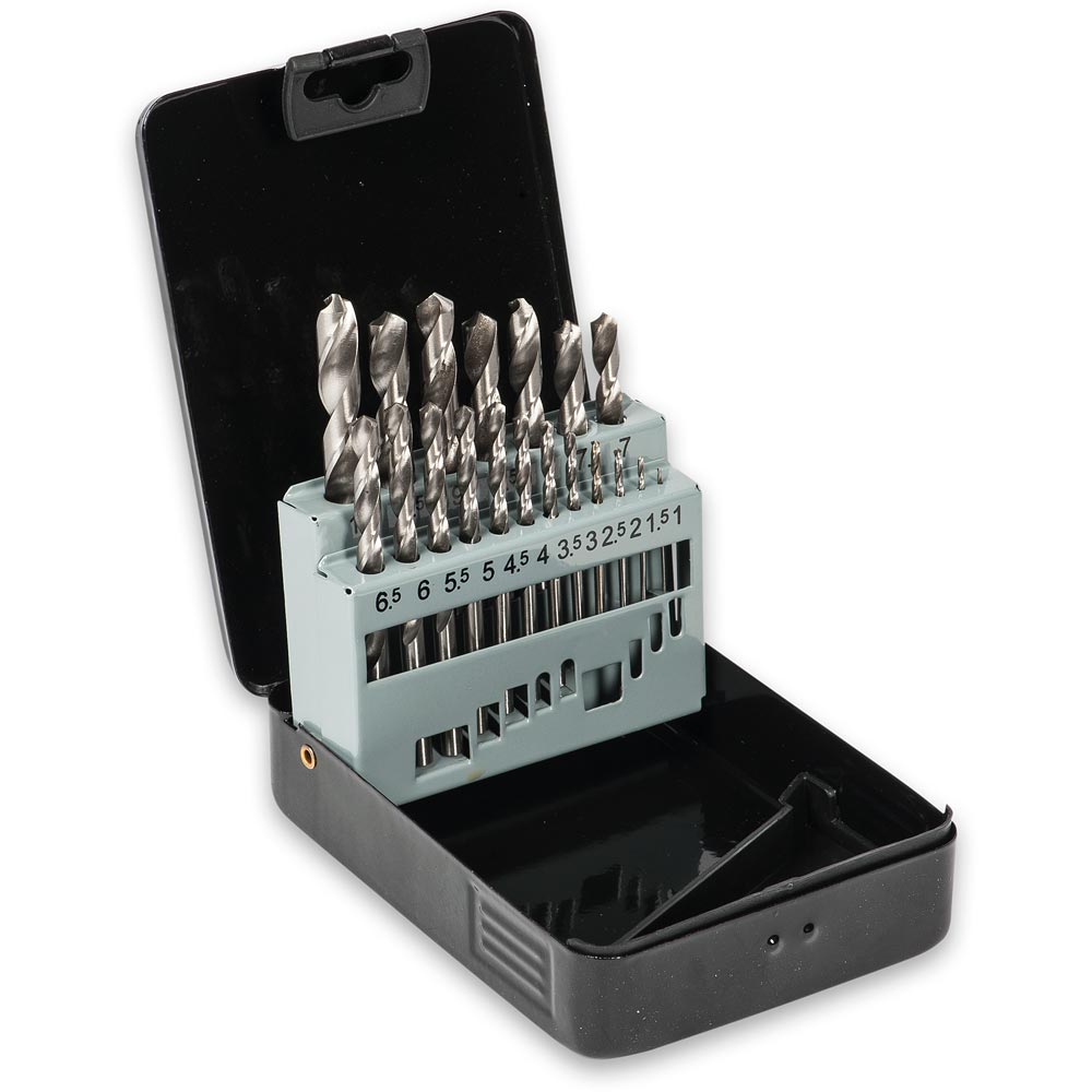 Axminster 19 Piece High Speed Steel Ground Drill Bit Set