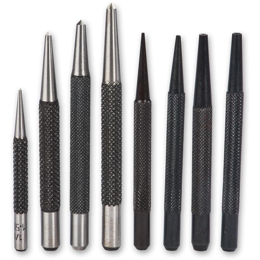 Axminster 8 Piece Nail & Centre Punch Set