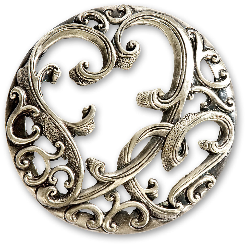 Pewter Lid - Filigree Heart