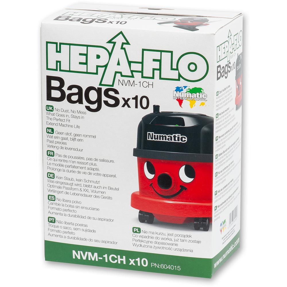 Numatic Hepaflo Filter Bags