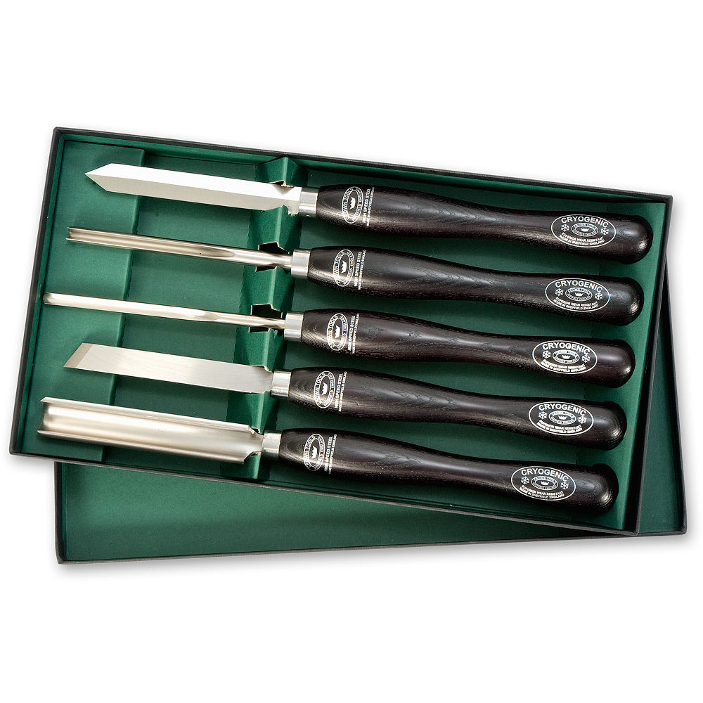 Crown 5 Piece Cryo Woodturning Tool Set
