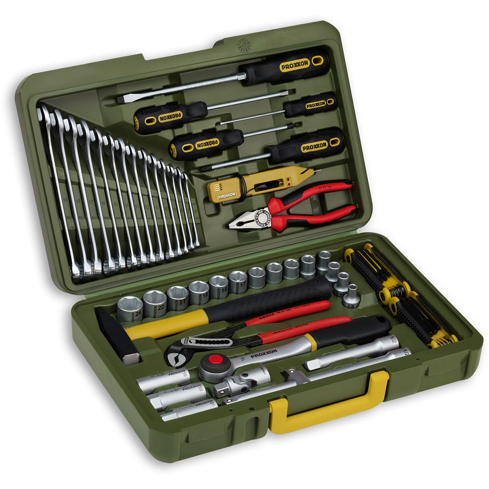 PROXXON 47 Piece Automotive Tools and Socket Set (1/2
