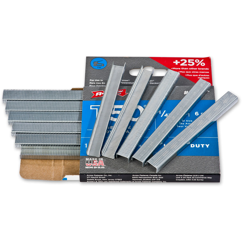 Arrow T50 Steel Staples (Pkt 1,250)