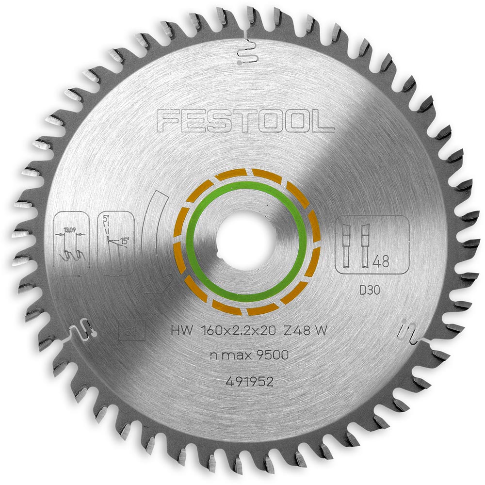 Festool TCT Saw Blades - 160mm x 2.2mm x 20mm