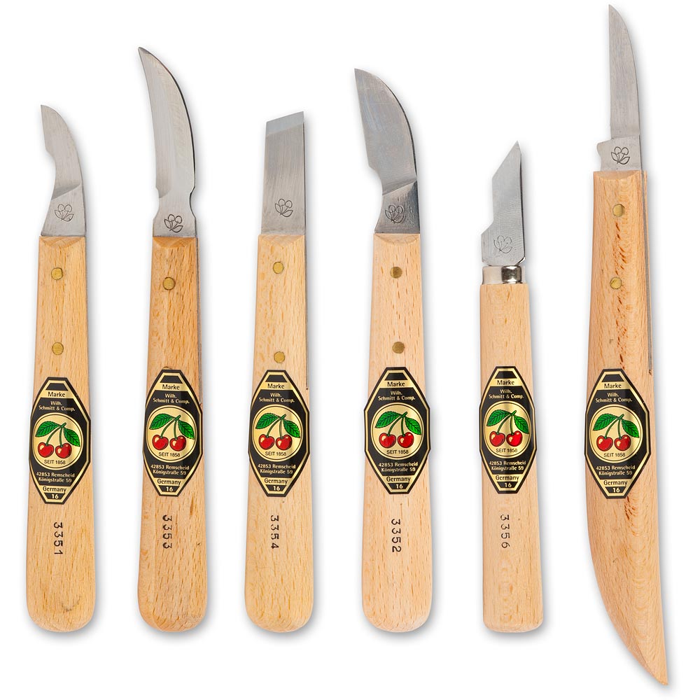 Kirschen 6 Piece Chip Carving Knife Set