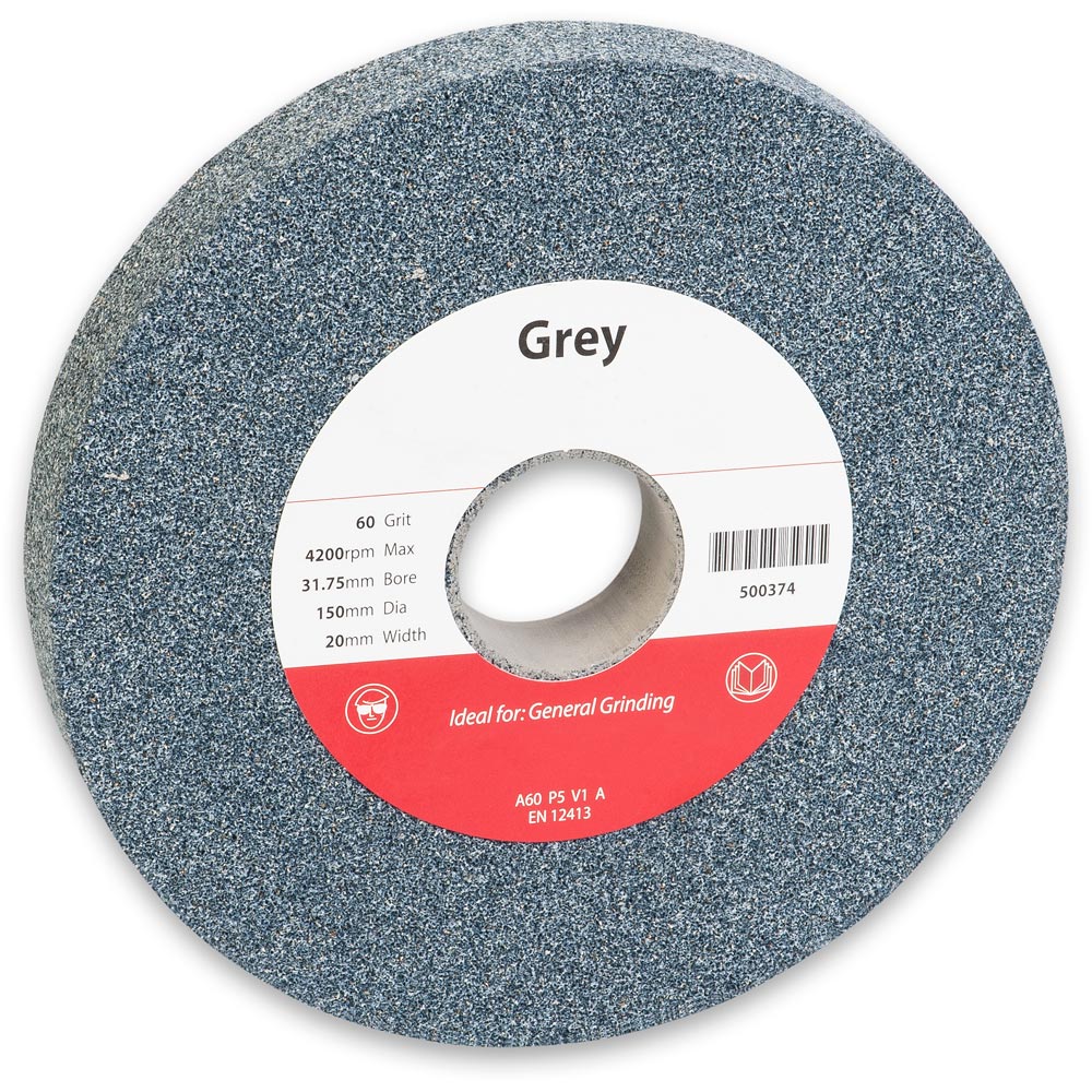 Axminster Aluminium Oxide 'Grey' Grinding Wheels - 150mm