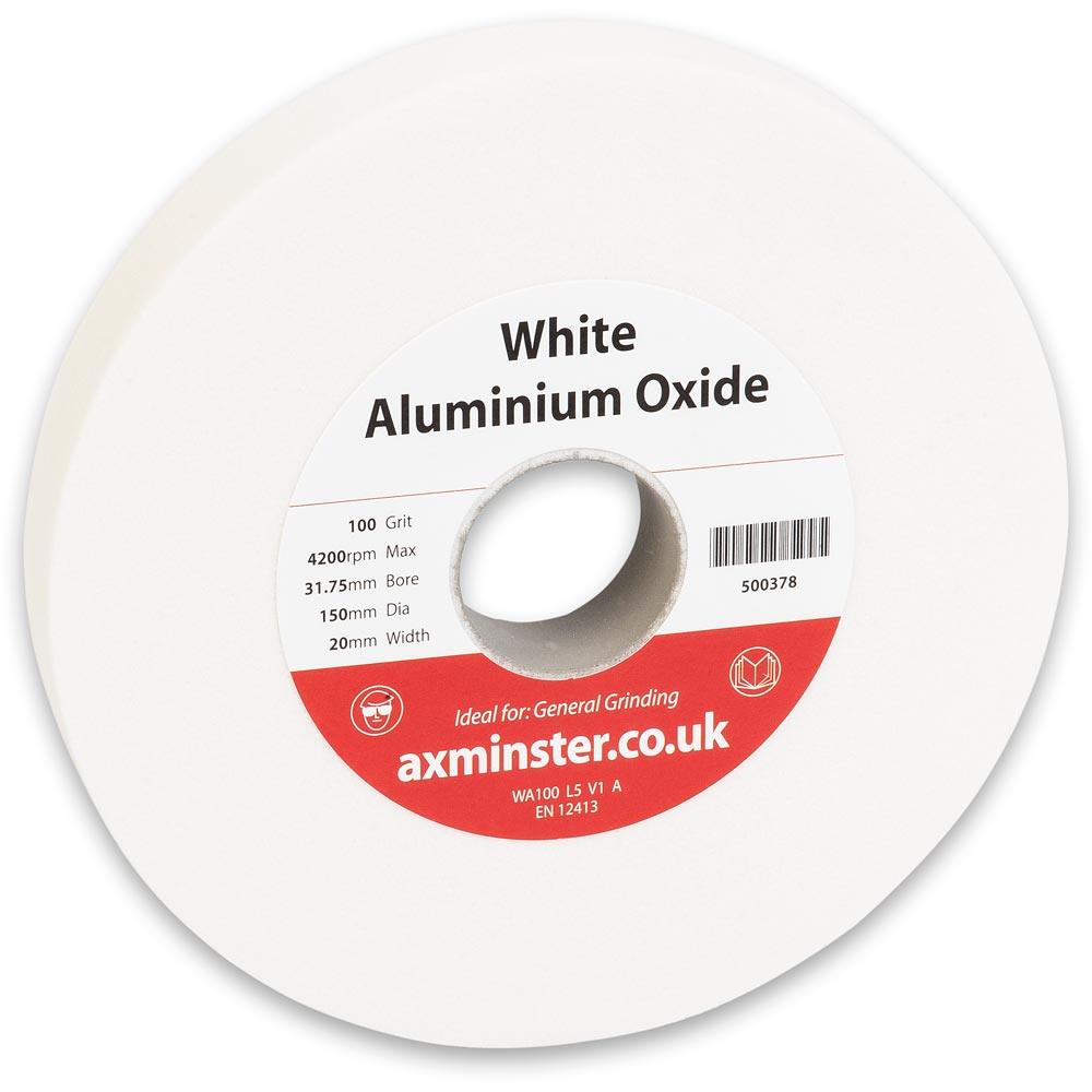 Axminster Aluminium Oxide 'White' Grinding Wheels - 150mm