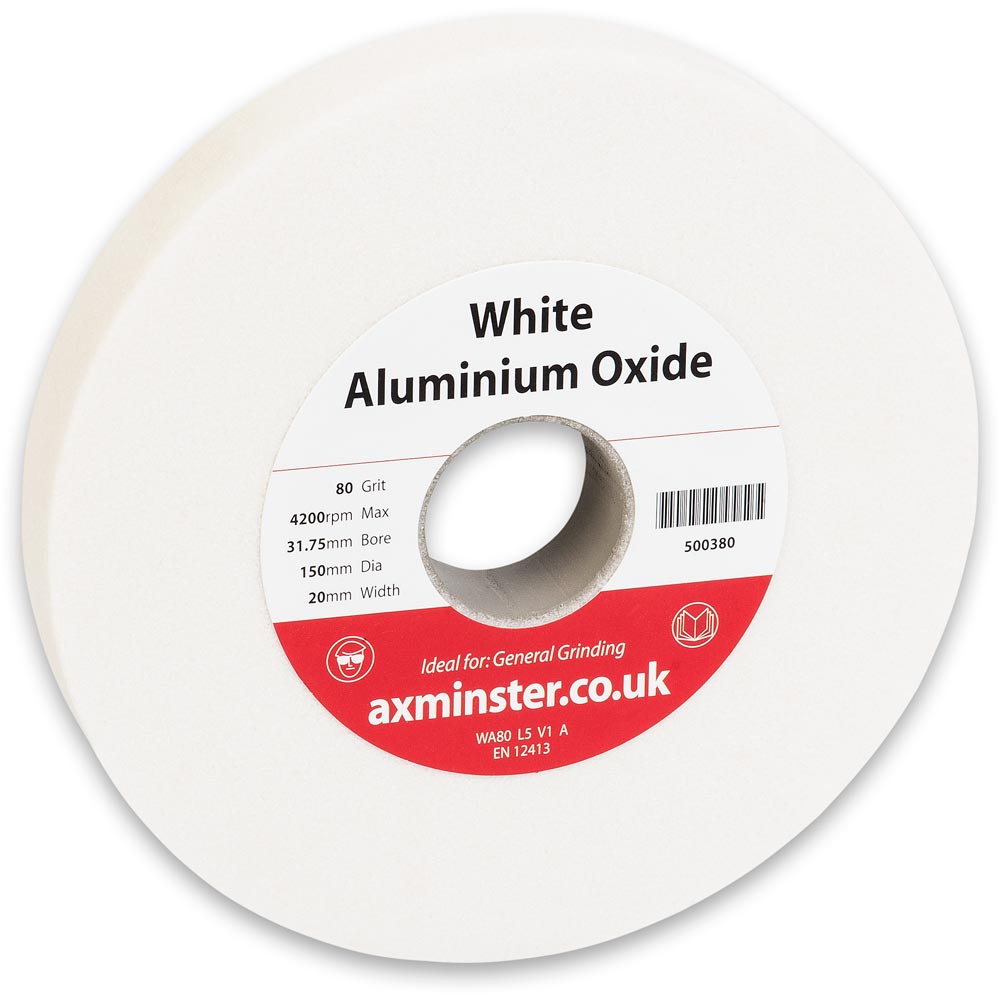 Axminster Aluminium Oxide 'White' Grinding Wheels - 150mm