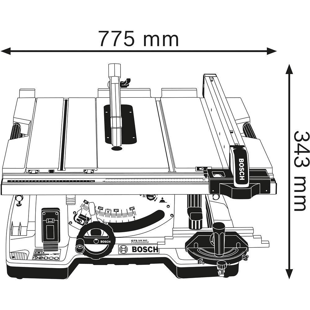 Bosch GTS 10 XC 254mm Table Saw