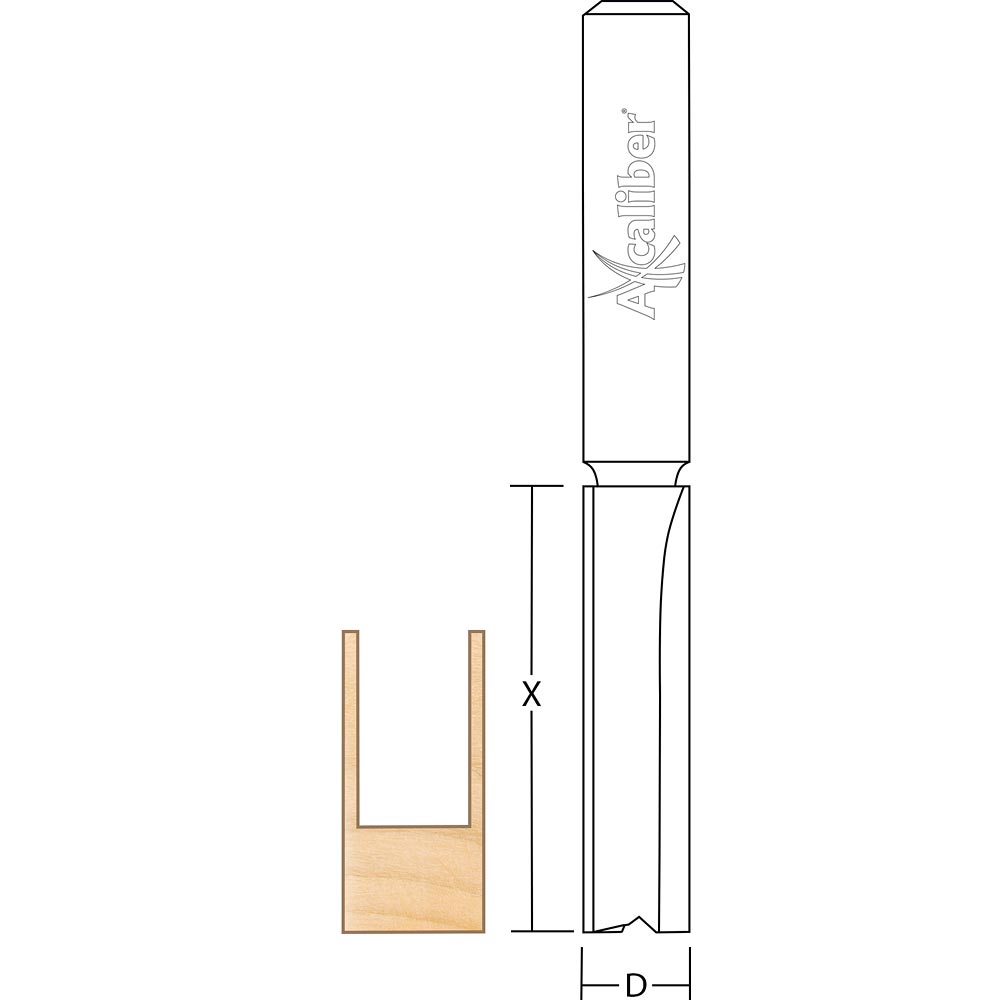 Axcaliber Kitchen Worktop Cutter (Long Shank)