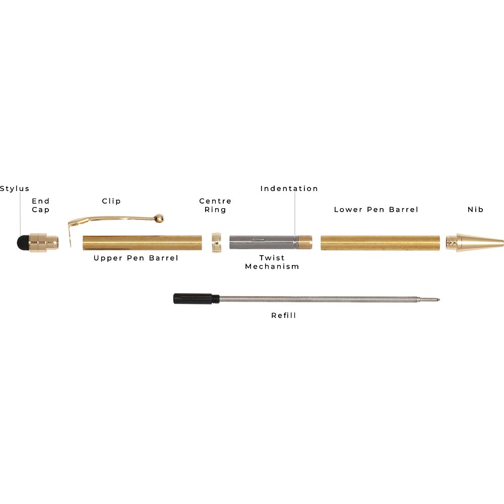 Stylus Tip Twist Pen Kit
