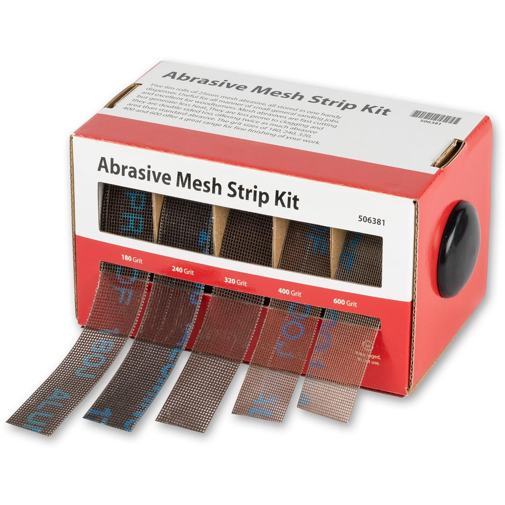 Axminster Abrasive Mesh Strip Kit