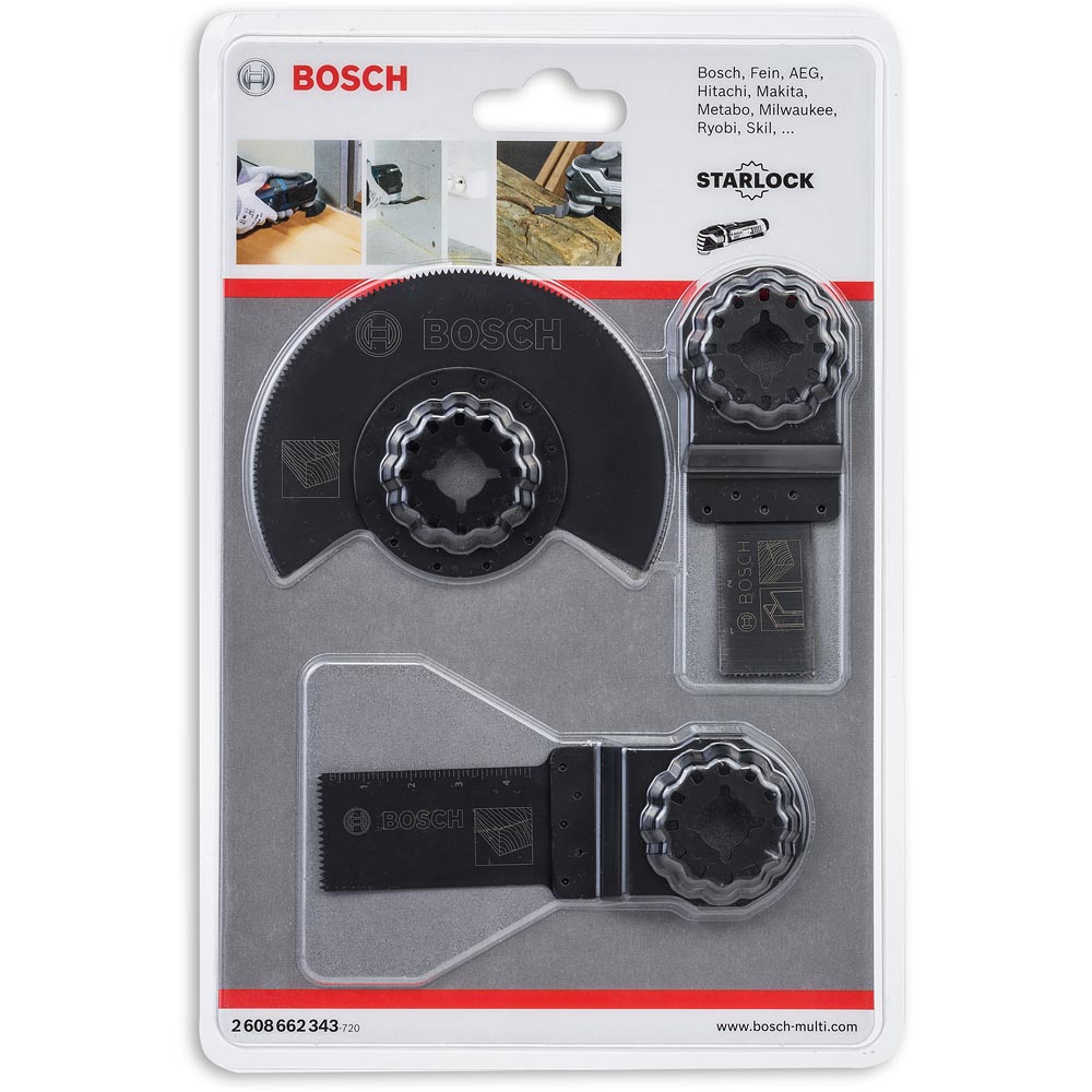 Bosch 3-Piece Multi-Tool Wood & Metal Cutting Set (Starlock)