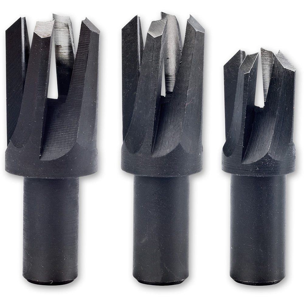 Veritas 3 Piece Metric Tapered Snug Plug Cutter Set
