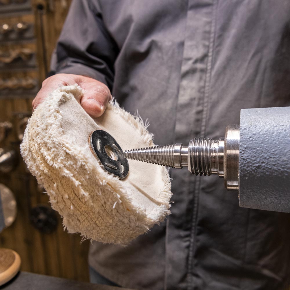 Axminster Woodturning Lathe Mounted Polishing Mop Arbor