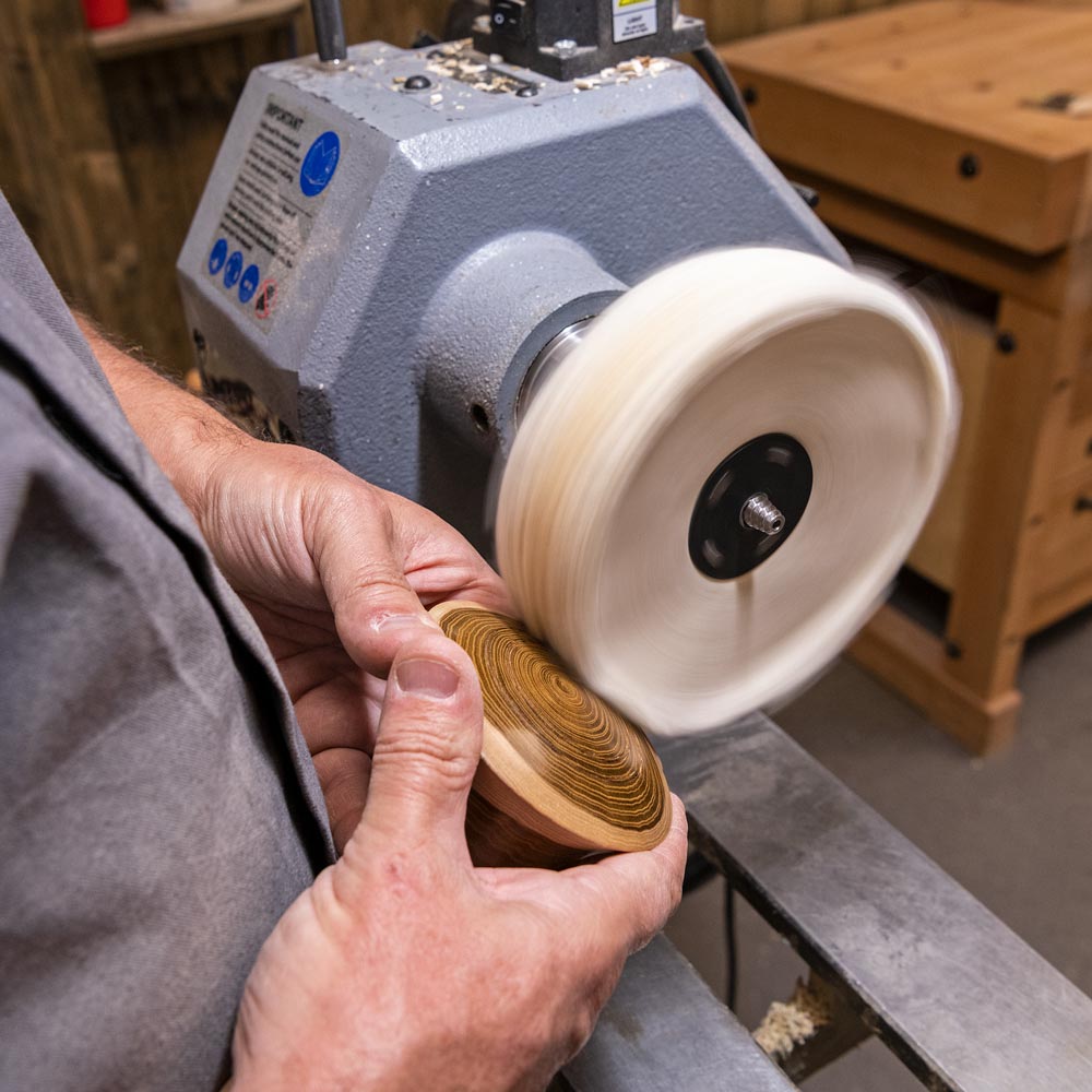 Axminster Woodturning Lathe Mounted Polishing Mop Arbor