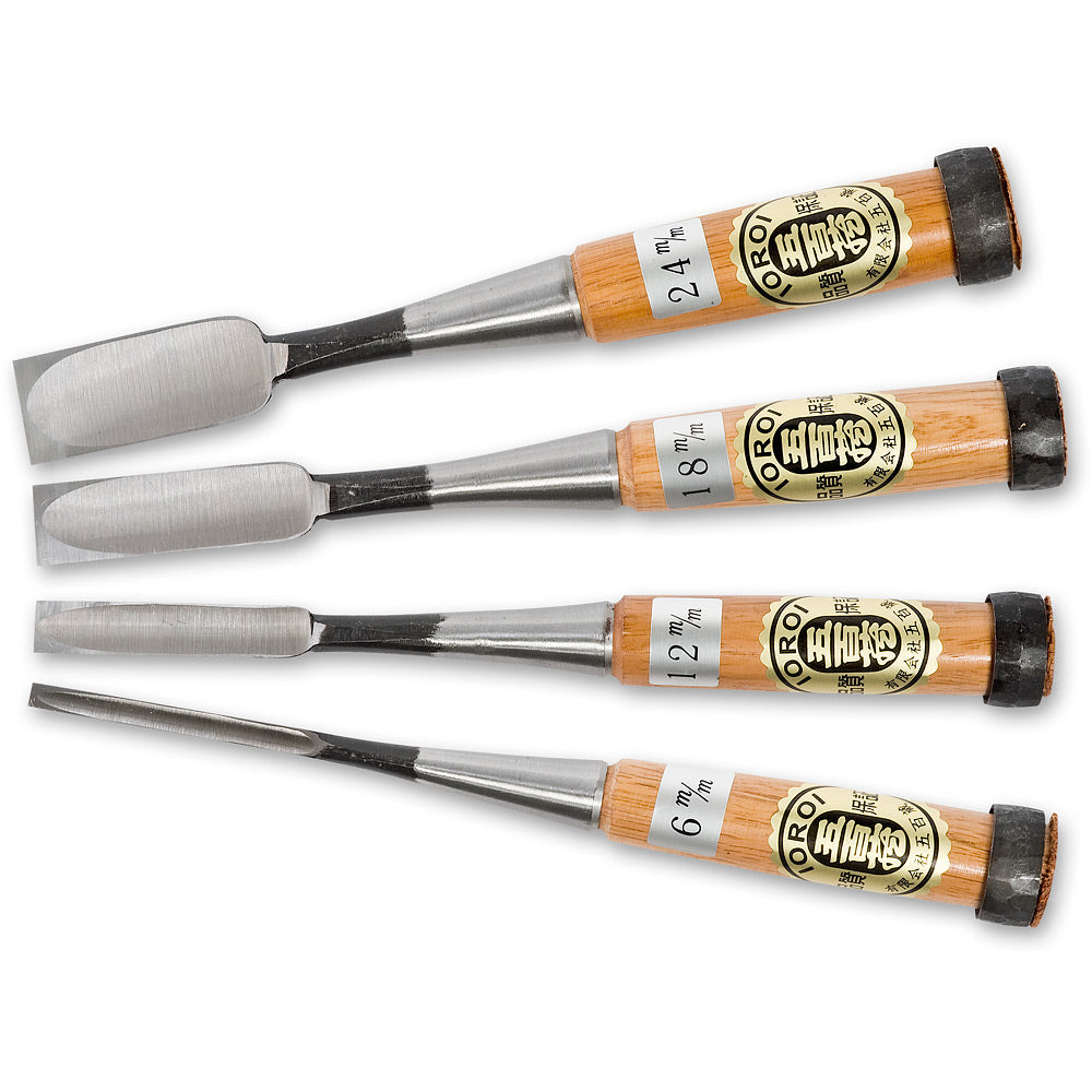 Ice Bear 4 Piece Japanese Oire Nomi Chisel Set