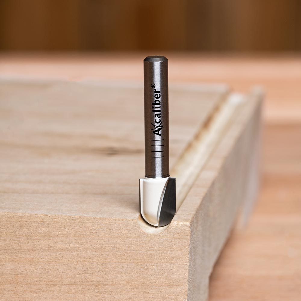 Axcaliber Round Nose/Radius Cutters - 1/4" Shank
