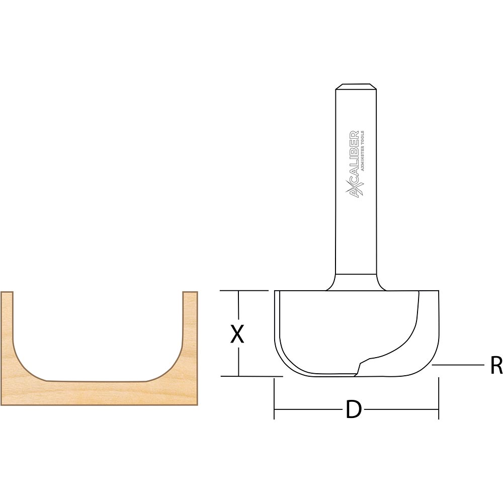 Axcaliber Dish Carving Cutter
