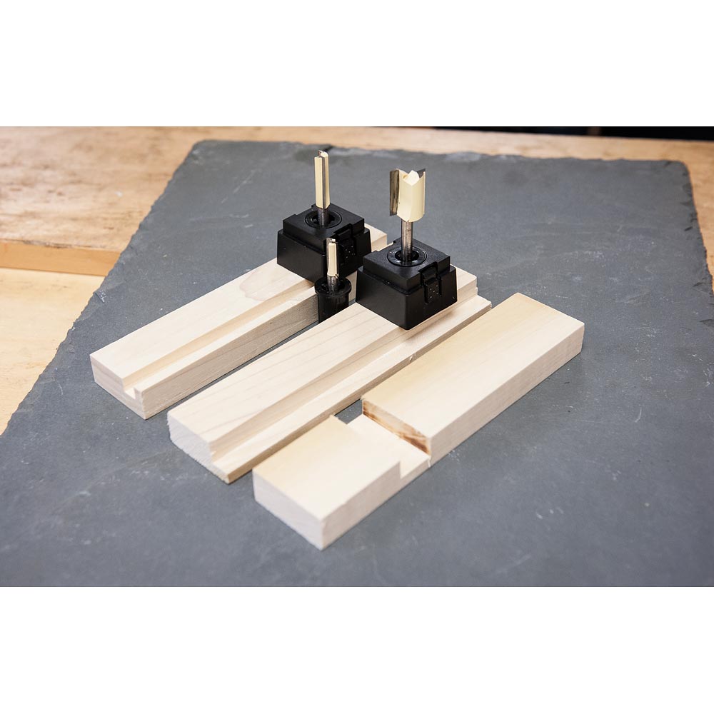 Axcaliber Twin Flute Straight Cutters with Bottom Cut Insert - 1/4"(6.35mm)
