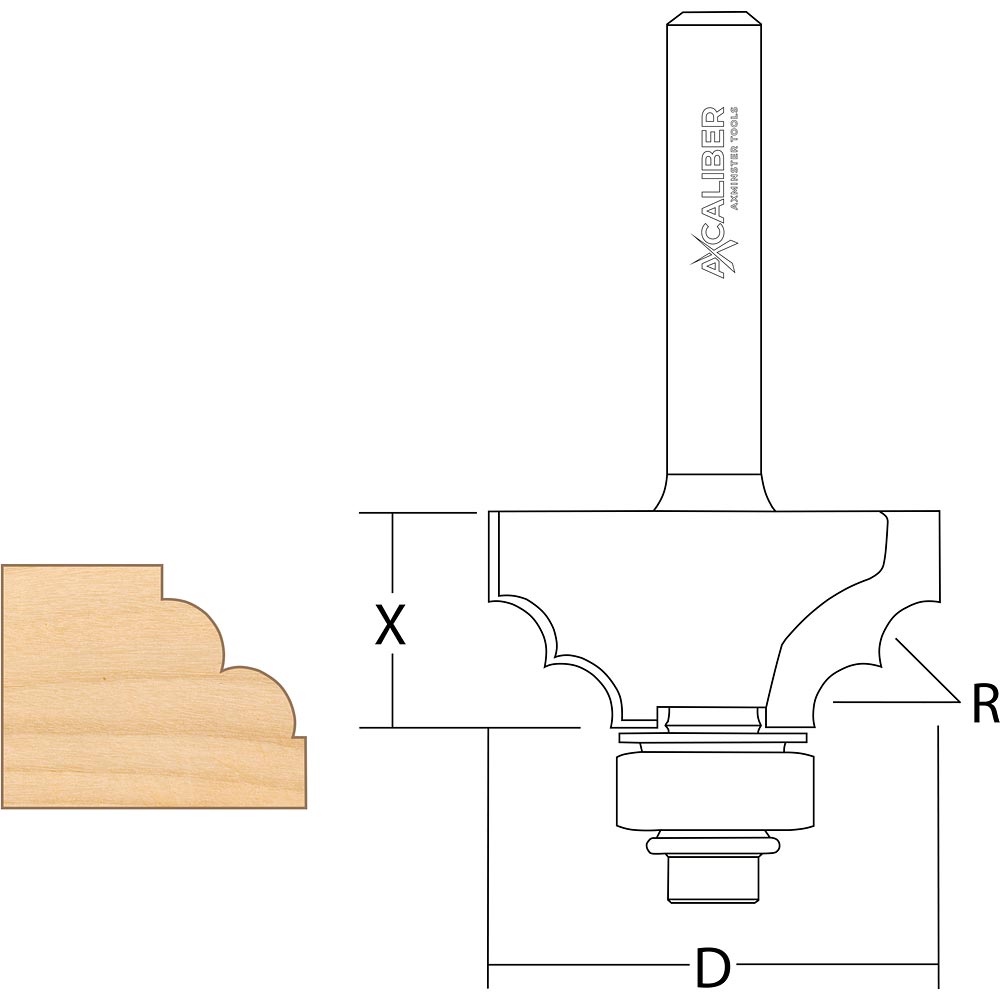 Axcaliber Bead Ovolo Cutter