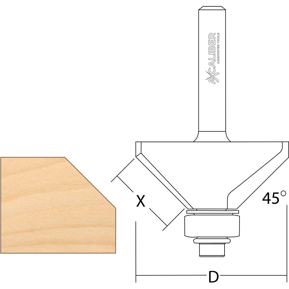 Axcaliber Bearing Guided Chamfer Cutters