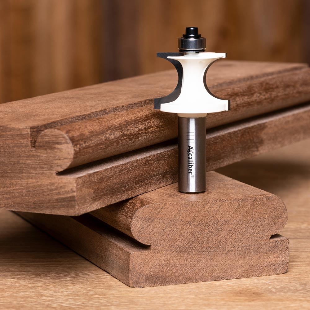 Axcaliber Edge Beading Router Cutters - 1/2" Shank