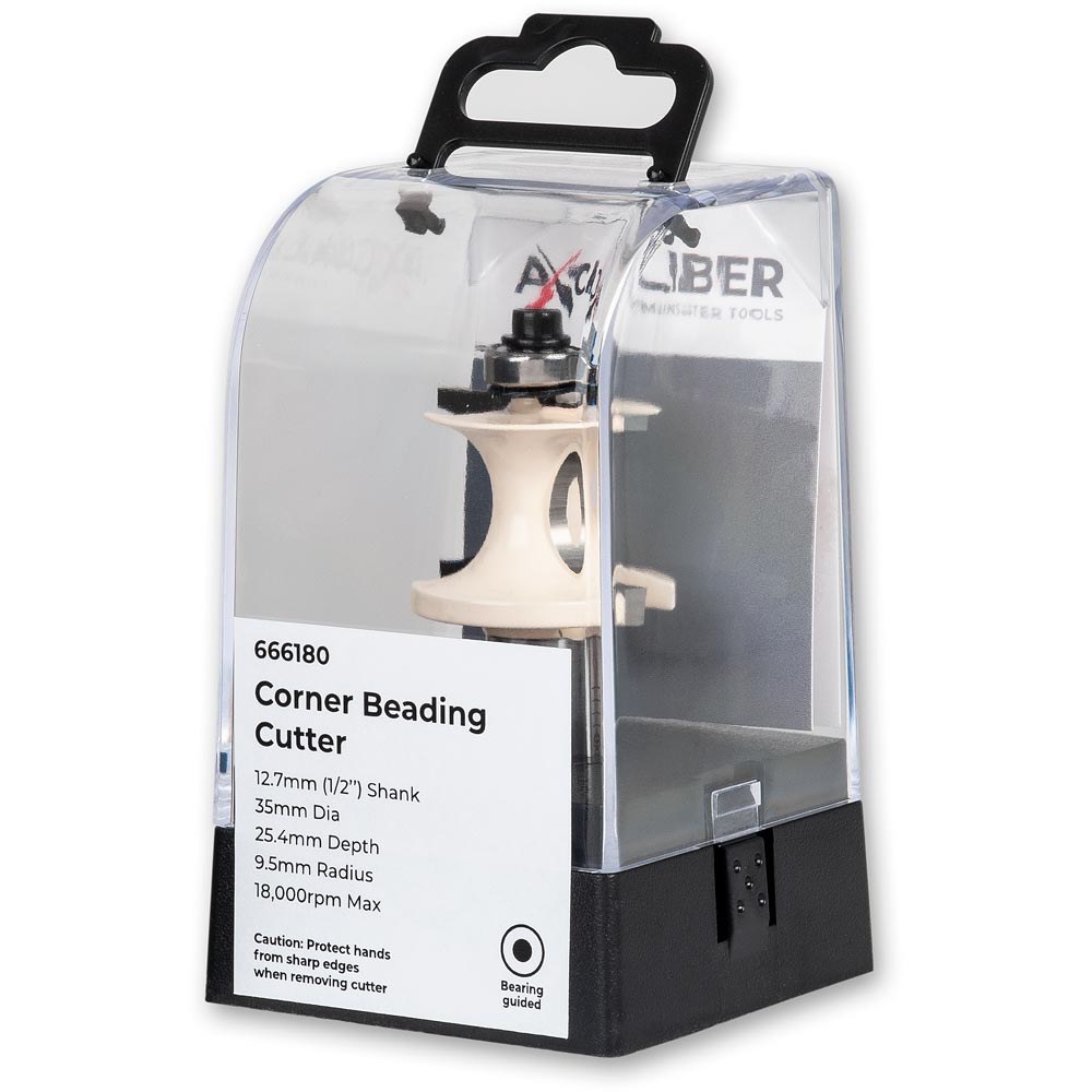 Axcaliber Edge Beading Router Cutters - 1/2" Shank