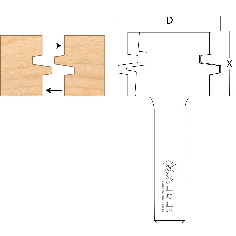 Axcaliber Reverse T&G Cutter