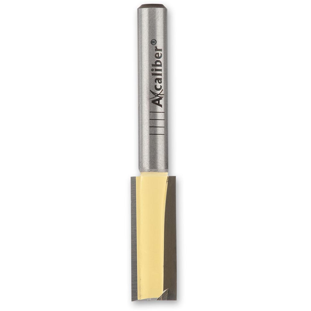 Axcaliber Twin Flute Straight Cutters with Bottom Cut Insert - 1/4"(6.35mm)