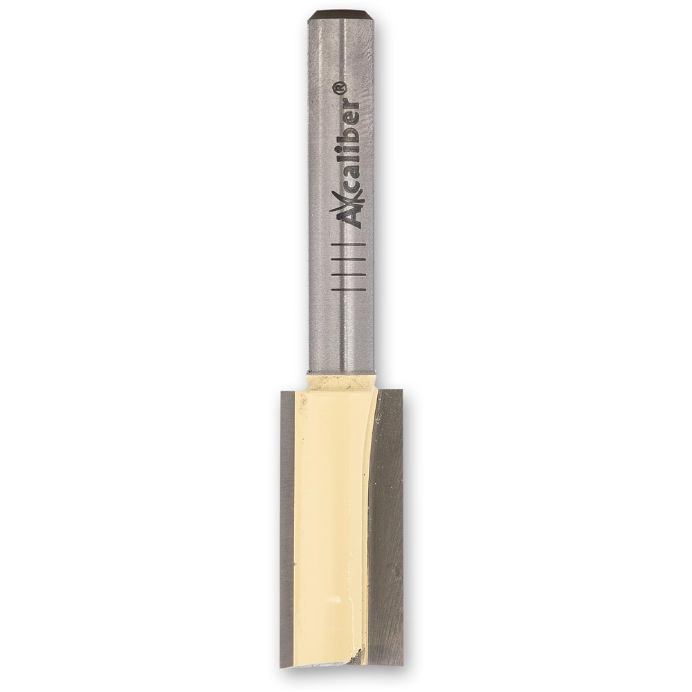 Axcaliber Twin Flute Straight Cutters with Bottom Cut Insert - 1/4"(6.35mm)