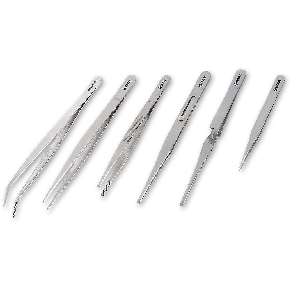 Axminster 6 Piece Tweezer Set