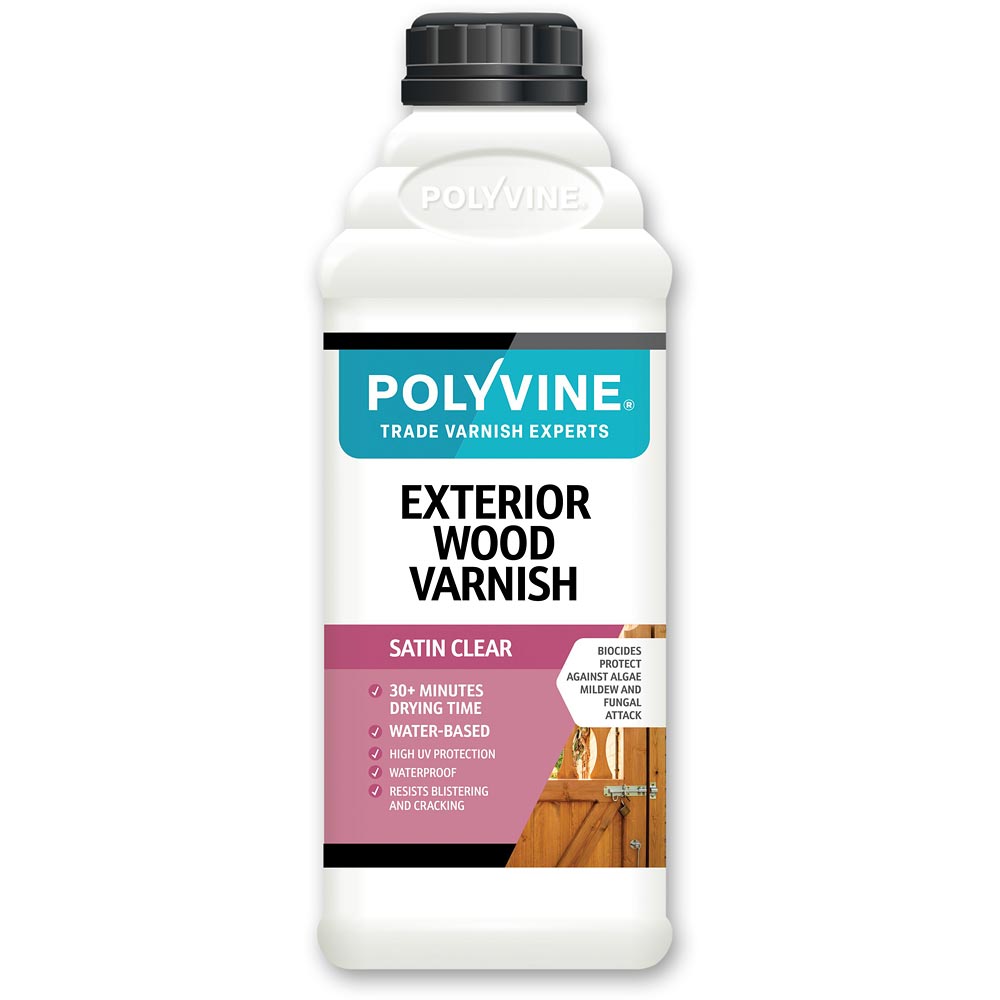 Polyvine Exterior Wood Varnish - 1 litre