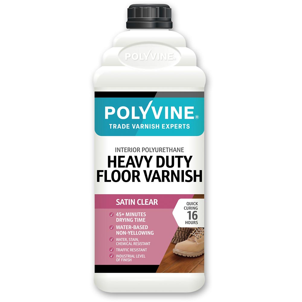 Polyvine Heavy Duty Floor Varnish - Satin 2 litre