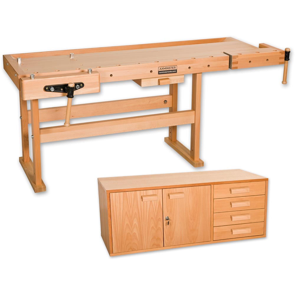 Axminster Premium Plus 2100 Workbench & Pro 2 Cupboard - PACKAGE DEAL ...
