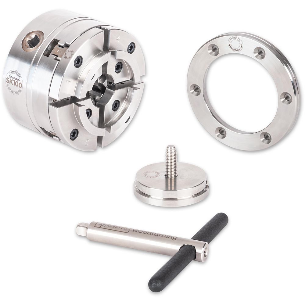 Axminster Woodturning Discovery SK100 Chuck Package 3/4" x 16 tpi (T01)