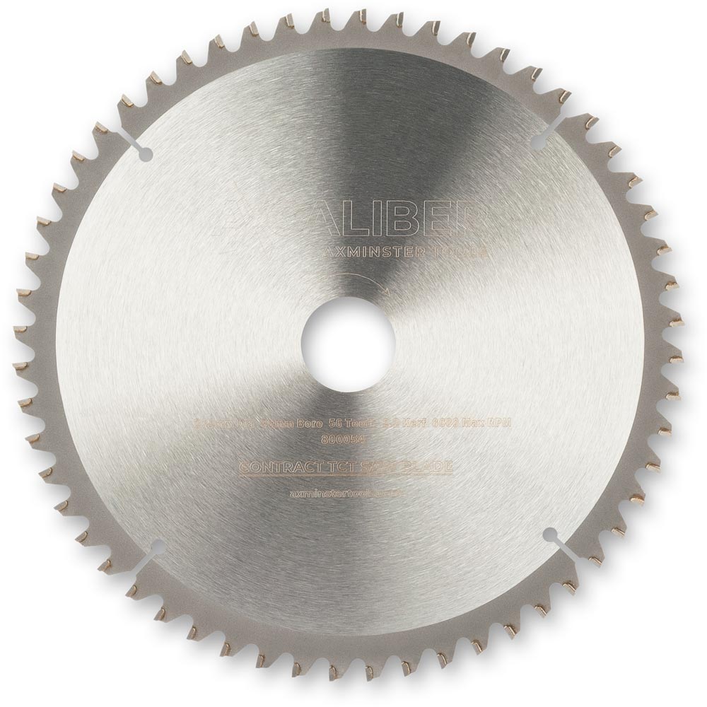 Axcaliber Contract TCT Saw Blade Neg Rake - 215mm x 2.2mm x 30mm 56T