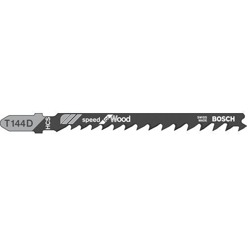 Bosch T144D Jigsaw Blades Fast Wood Cutting (Pkt 5)
