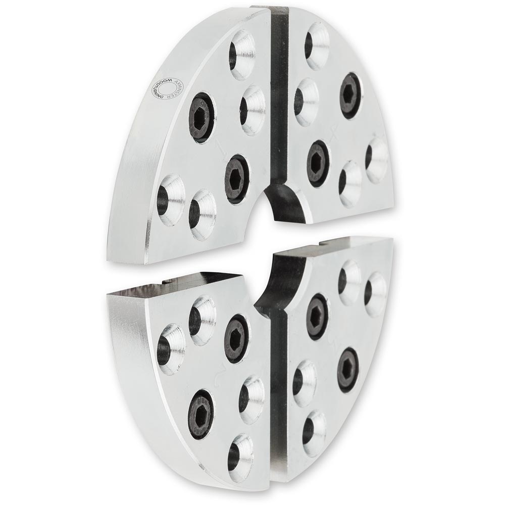 Axminster Woodturning Wood Jaw Plates - 100mm