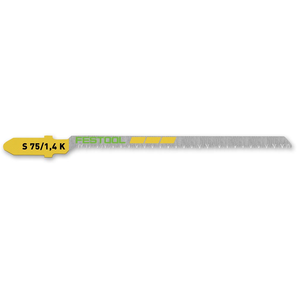 Festool S 75/1.4 K/5 Jigsaw Blades Fine Wood & Plastic (Pkt 5)
