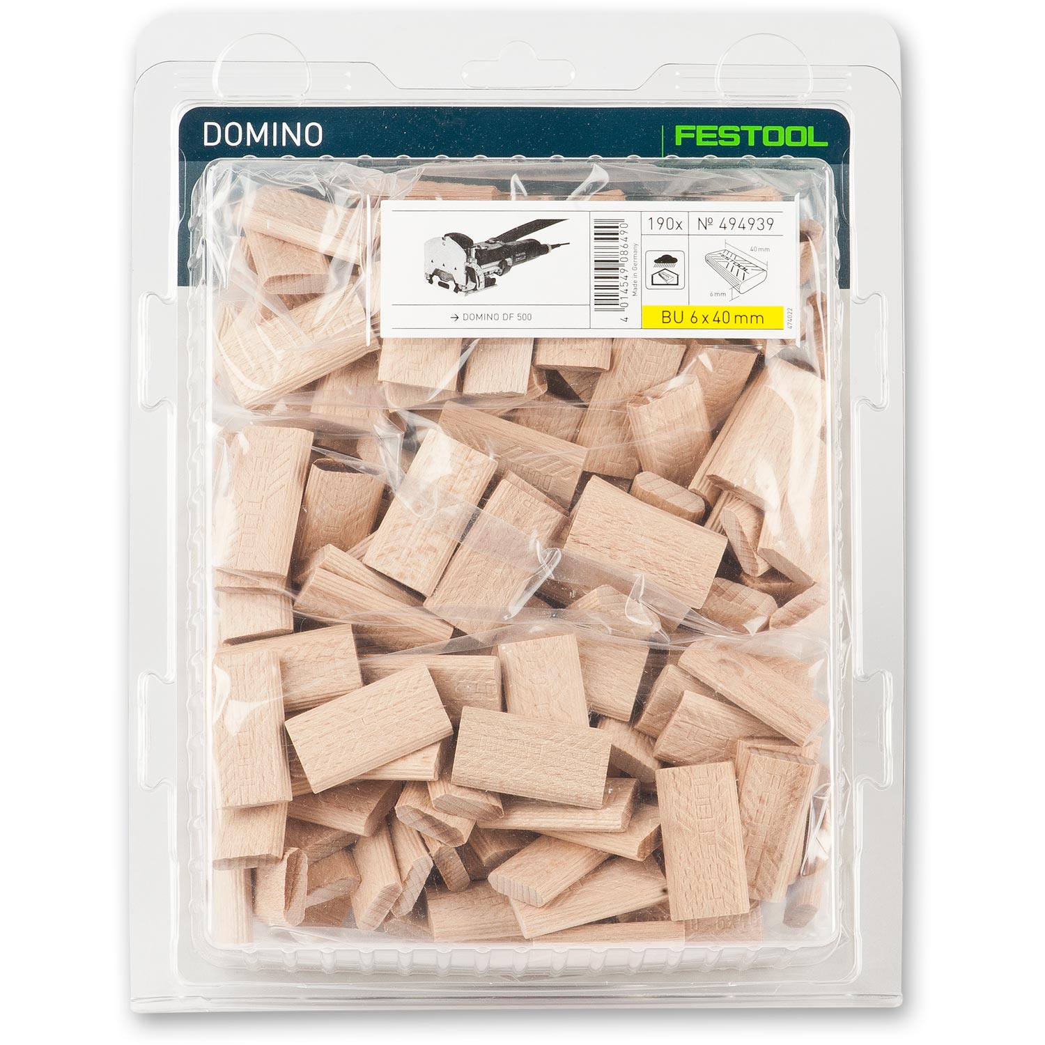Festool DOMINO DF 500 & XL DF 700 Dowel Packs