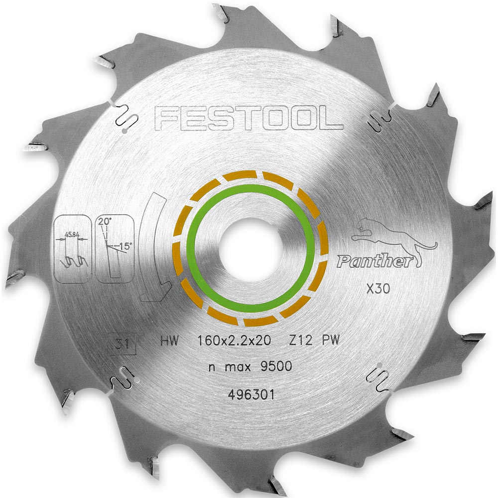 Festool TCT Saw Blades - 160mm x 2.2mm x 20mm