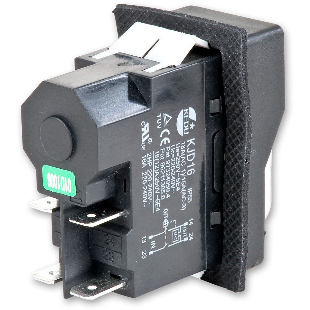 KJD16 Rocker Switch 230V 1ph