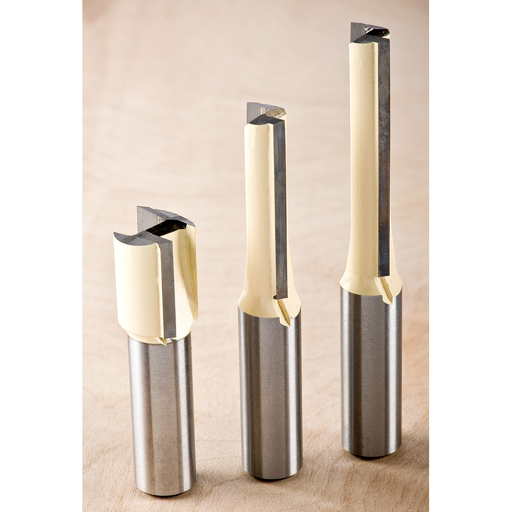 Axcaliber Twin Flute Small Diameter Straight Cutters - 1/2"(12.7mm)