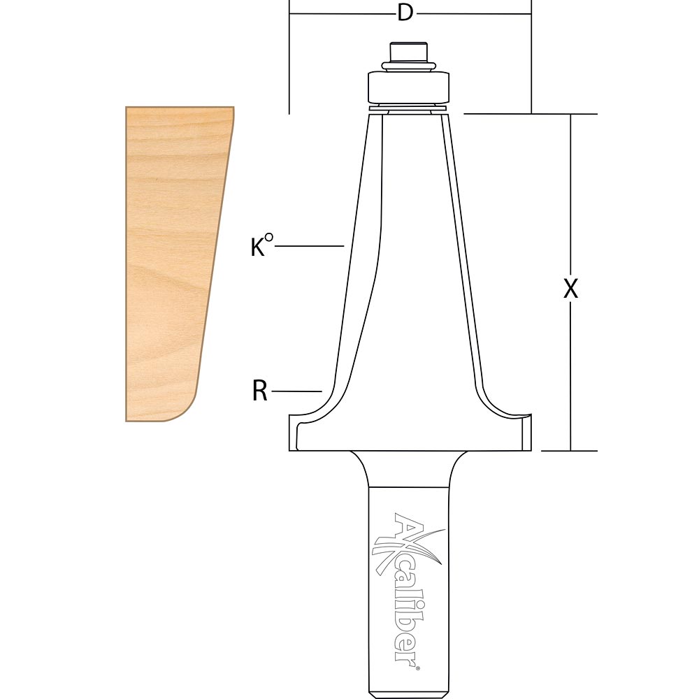 Axcaliber Bearing Guided Architrave Cutter