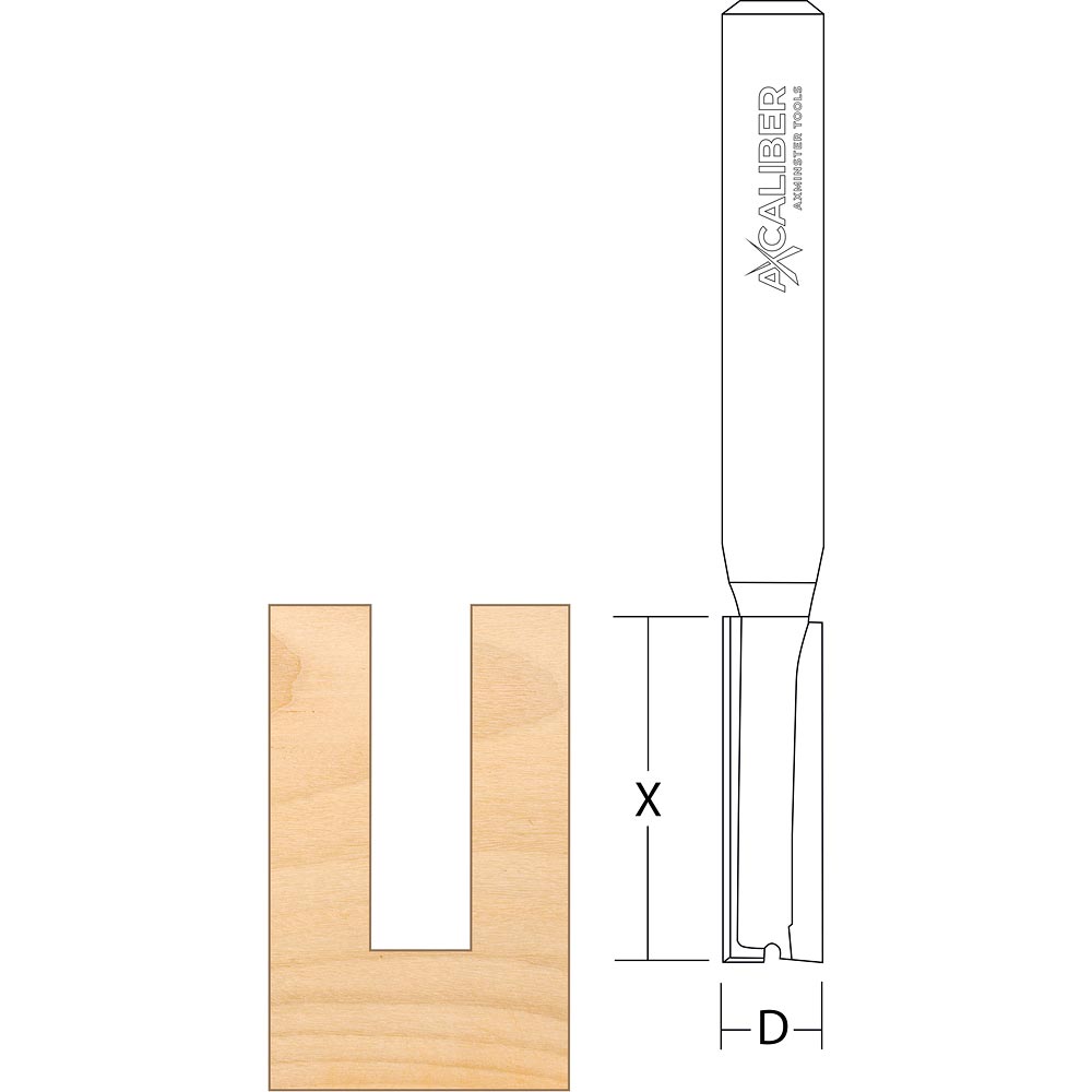 Axcaliber Straight Cutters for Leigh Dovetail Jigs